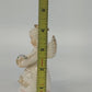 Napco April Angel A1364 Easter Bunny Egg Basket Figurine 4" Japan Vintage