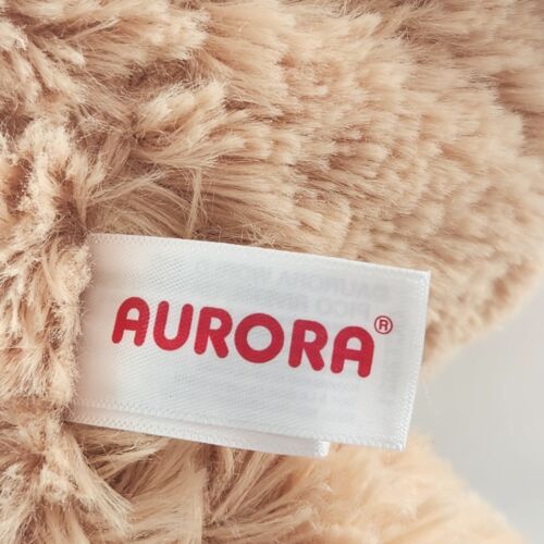 Aurora 12" Happy Birthday Bear Medium Brown Plush Stuffed Animal Party Hat