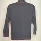 Susan Bristol Black Wool Sweater Hand Embroidered Size 34 1990s