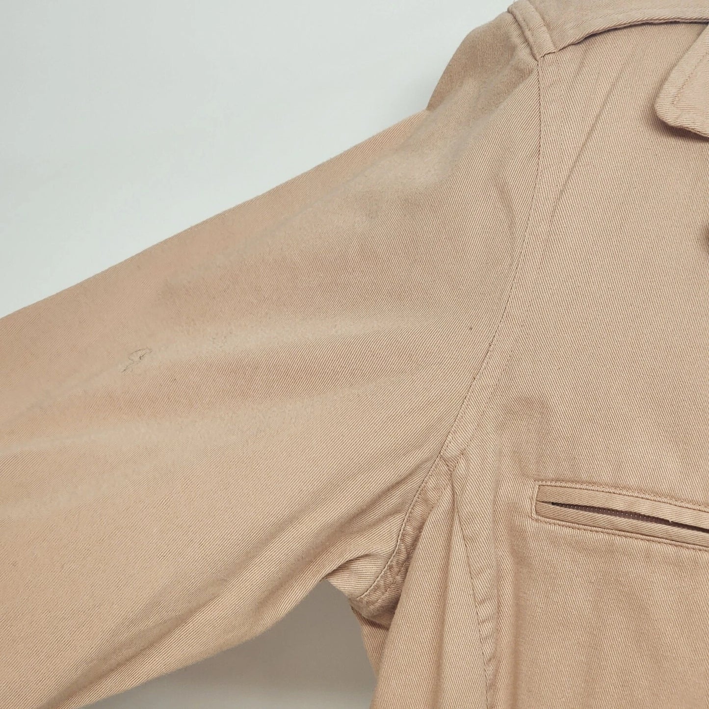 Cote Femme Women’s Peach Jacket Button Up Long Sleeve Size 12 Four Pockets USA