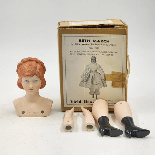 Beth March of Little Women Bisque 15" Doll Kit Yield House Head Arms & Legs
