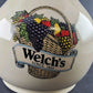 Welch's 64 Oz Pitcher No 7554 USA Vintage Pottery Farmhouse Beige Wide Body EUC