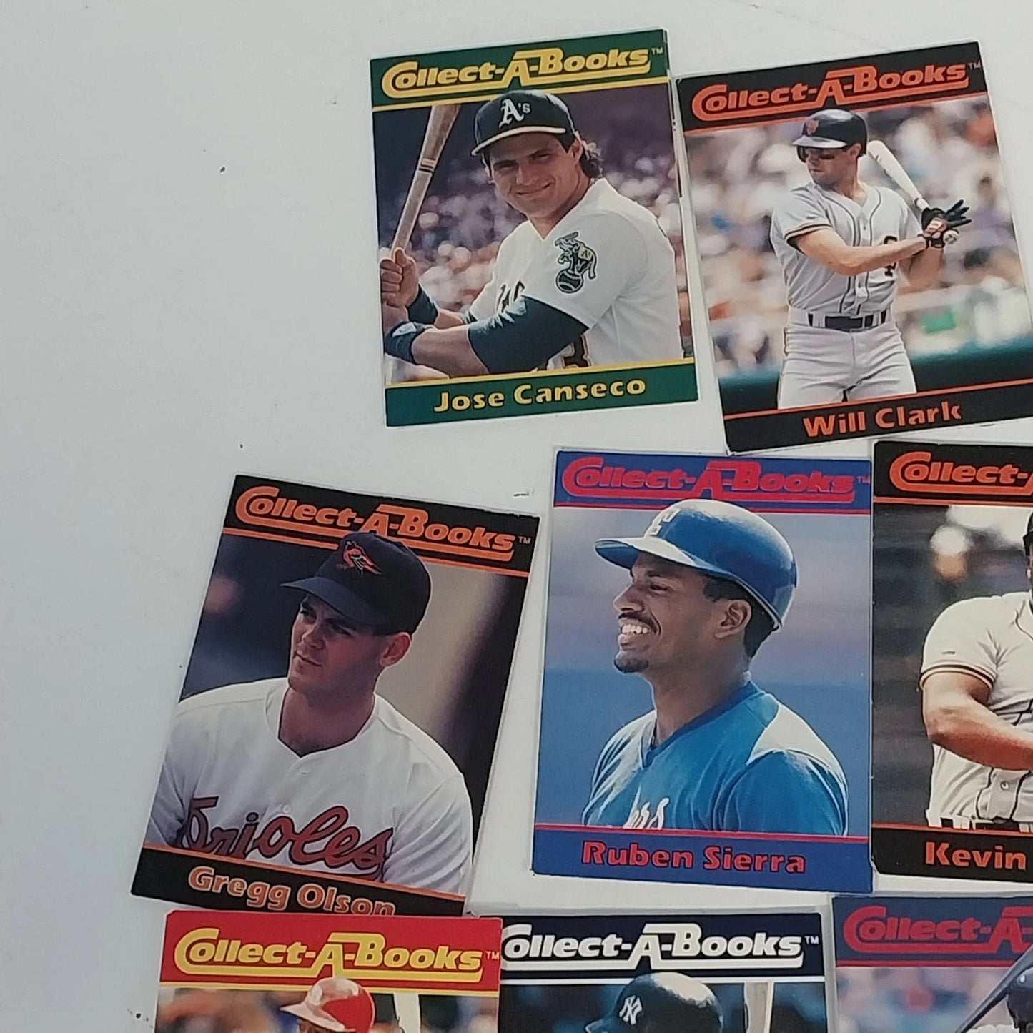 1990 Collect-A-Books Baseball Cards Lot of 15 MLB Mini Book Cards Vintage