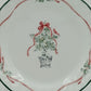 10 Corelle Callaway Holiday Ivy Dinner Plates Swirl Green Trim 10.25"d EUC