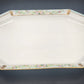 Tirschenreuth Bavaria Octagon Serve Platter Blue Border Enamel Flowers Gold Trim