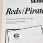 1975 NL Championship Series Program Reds vs Pirates MLB Vintage