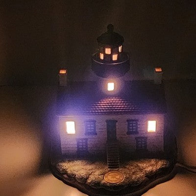 Lefton Alcatraz Lighthouse Lighted Figurine Limited Edition 4259/9000 Vintage