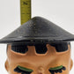 Asian Boy Bobblehead Bank Composition Figurine 6.5" x 2.5" Vintage 1960s Japan