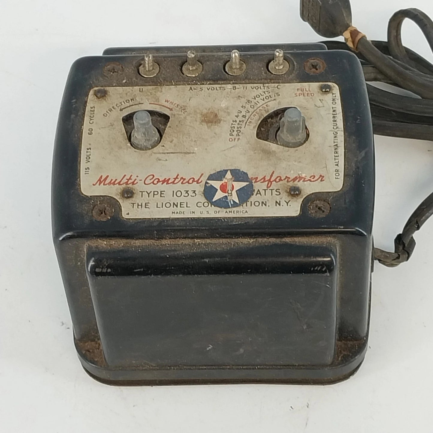 Vintage Lionel 1033 Transformer 90 Watt Parts Repair Train Power