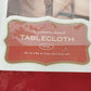 Target Ruby Poinsettia Red Damask Oval Tablecloth 60" x 84" NOS 2003 Holiday