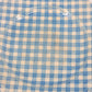 2 Linda Ironstone 4008 Salad Plates Blue White Gingham 7.5" Japan Crazing