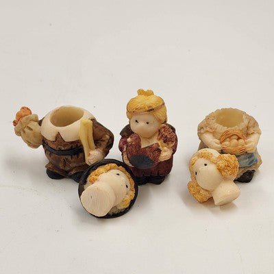 Popular Imports TS253 Mini Tea Set 8pc Thanksgiving Resin Decor