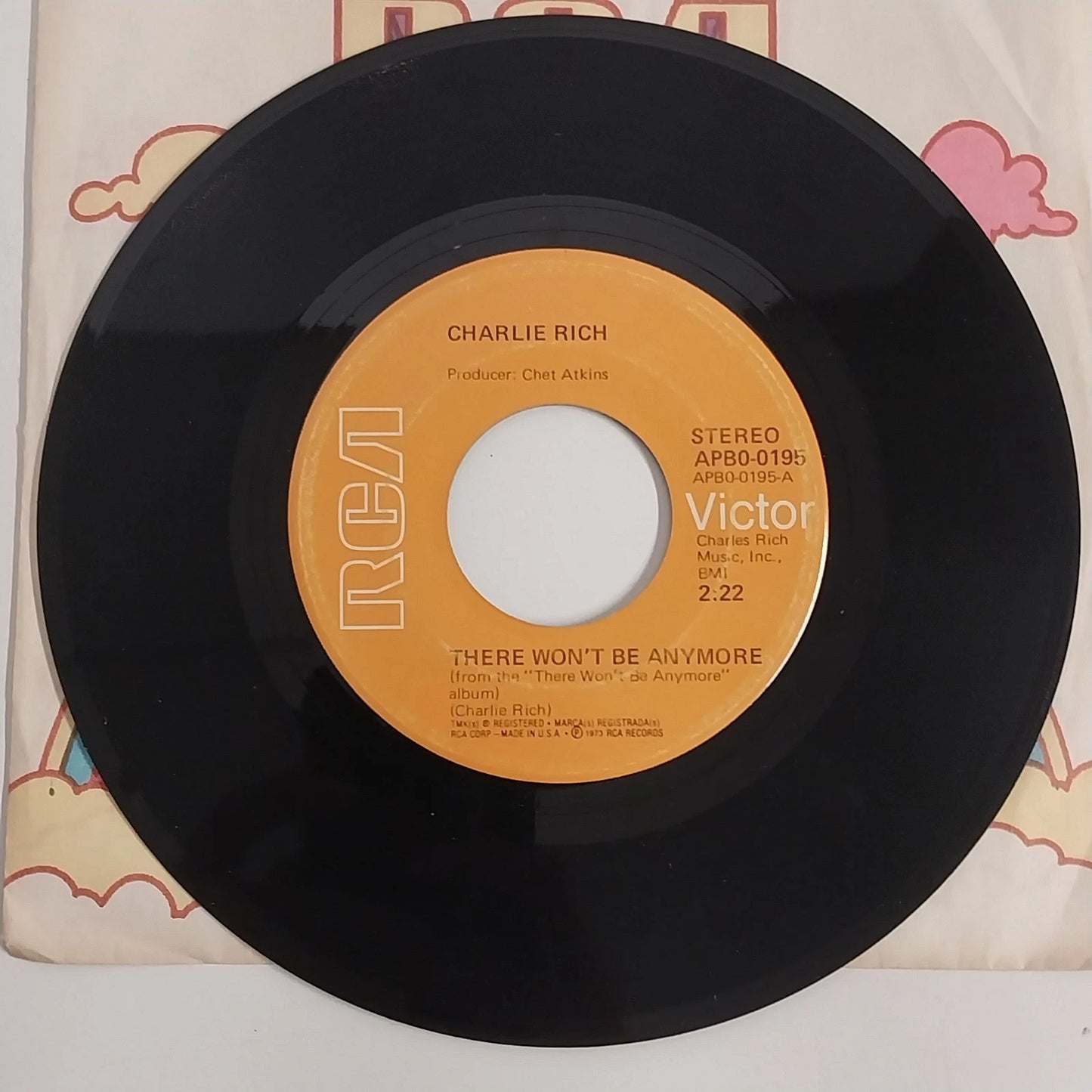 Charlie Rich 45 RPM Vinyl Lot 4 Country Singles Epic RCA 1973-74 Behind Closed