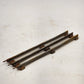 11 Model Train Train Tracks O-27 Gauge Straight 8 7/8" Long w Silver Ties Rusty