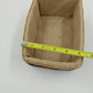 Handwoven Rattan Storage Basket 2-Tone w/ Liner Rectangular 7"
