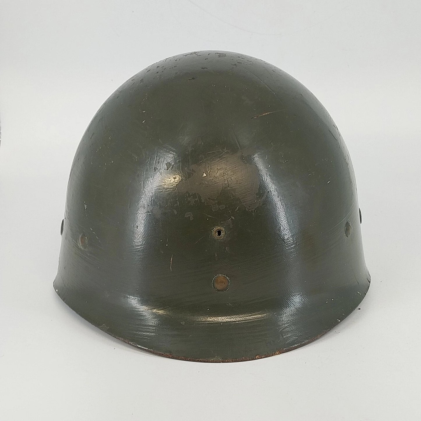 Korean War M1 Combat Helmet Fiberglass Liner Capac 51-53 Vtg Crack Ear Military
