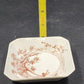 Antique Ridgways Pottery Trinket Dish – 4" Brown Transferware – Dee-Side, Stoke-on-Trent, England – Circa 1885–1890