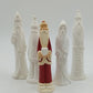 5 Ceramic Bisque Ornament Statue Figurines Thin Silhouette 6.5" One is Painted