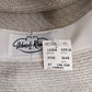 Deborah Rhodes Brimmed Hat Gray Straw Weave Bows Buttons 2.5" Brim Women Medium