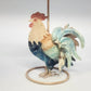 Rooster Mini Candle Lamp Metal Tea Light Holder Tapered Fabric Farmhouse Country