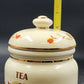 Jewel Tea Autumn Leaf 4Pc Canister Set Limited Edition Flour Coffee Virginia Lee