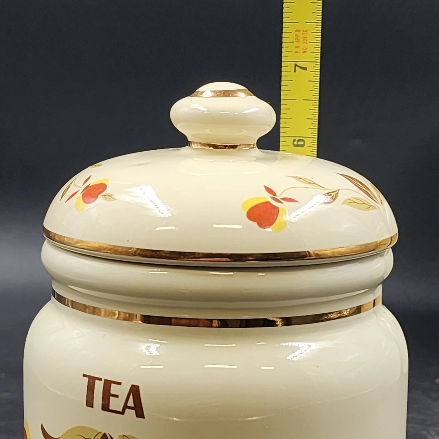 Jewel Tea Autumn Leaf 4Pc Canister Set Limited Edition Flour Coffee Virginia Lee