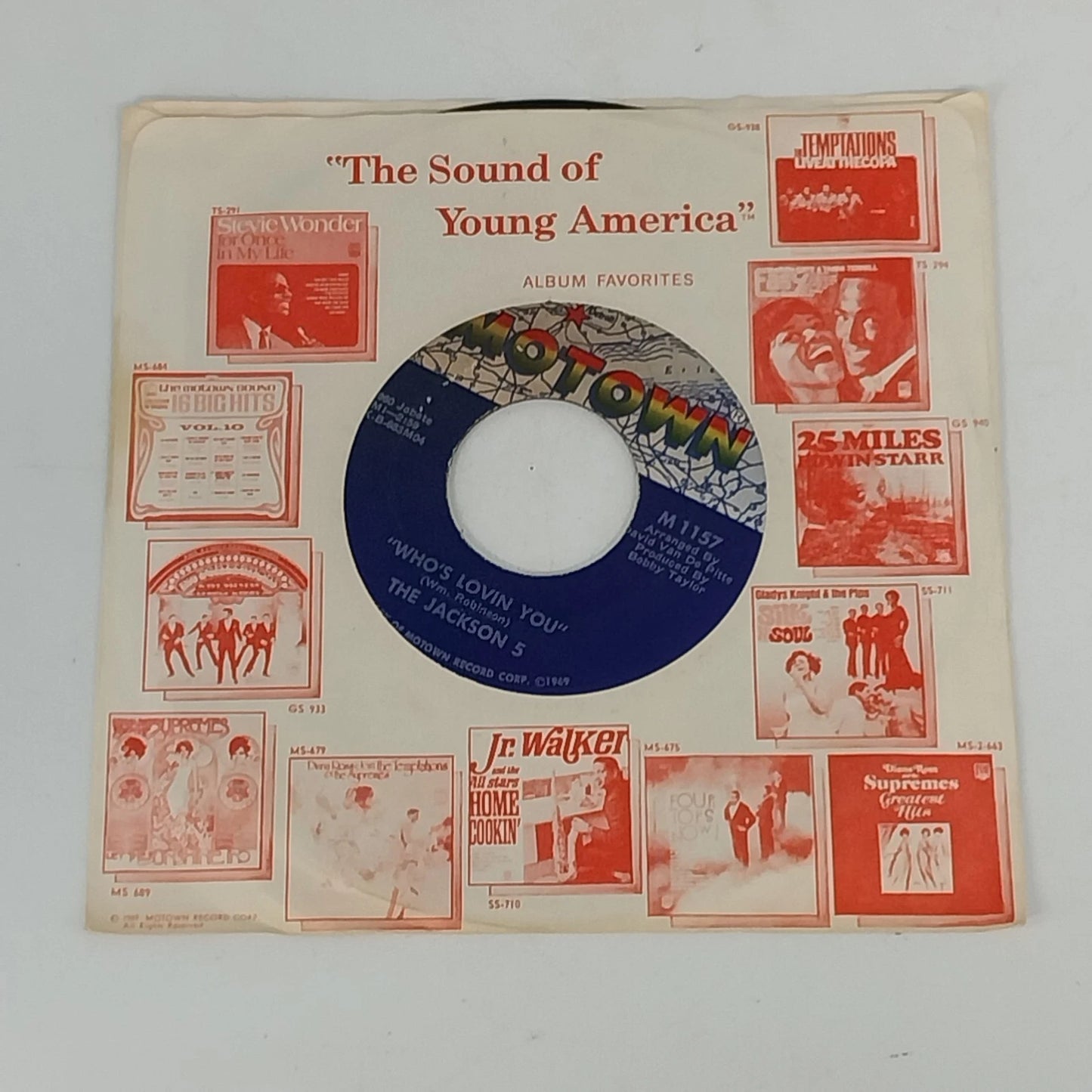 Jackson 5 I Want You Back 45 RPM Vinyl Motown M 1157 1969