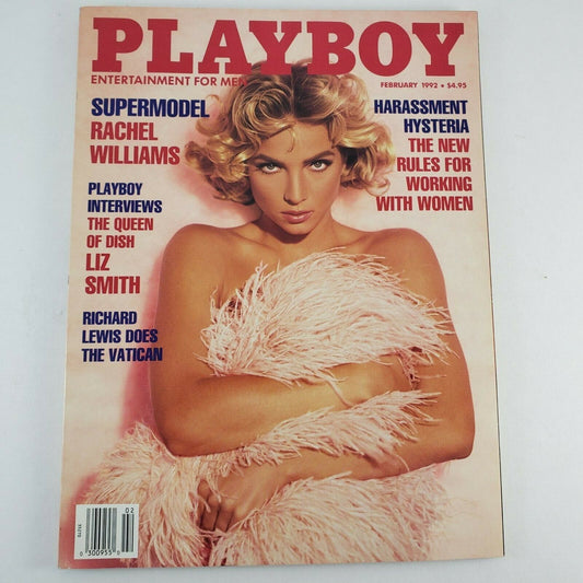 Playboy Magazine Vintage February 1992 Supermodel Rachel Williams