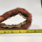 Medium Brown Mink Fur Pointed Collar for Coats Dresses Sweaters or Projects 36"