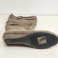 Anna Taupe Boots Slouch Faux Suede Knee High Women 8.5 Wedge Heel NWT Zip Buckle
