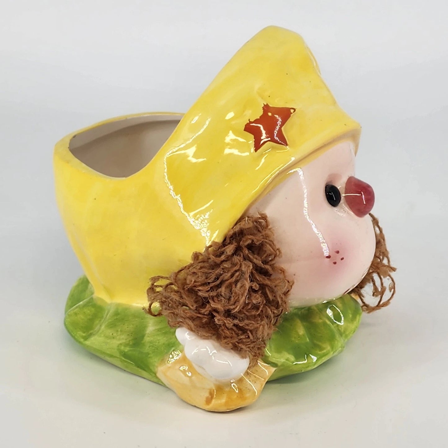Vintage Ardco Dallas Girl Head Vase Planter Japan Spaghetti Hair