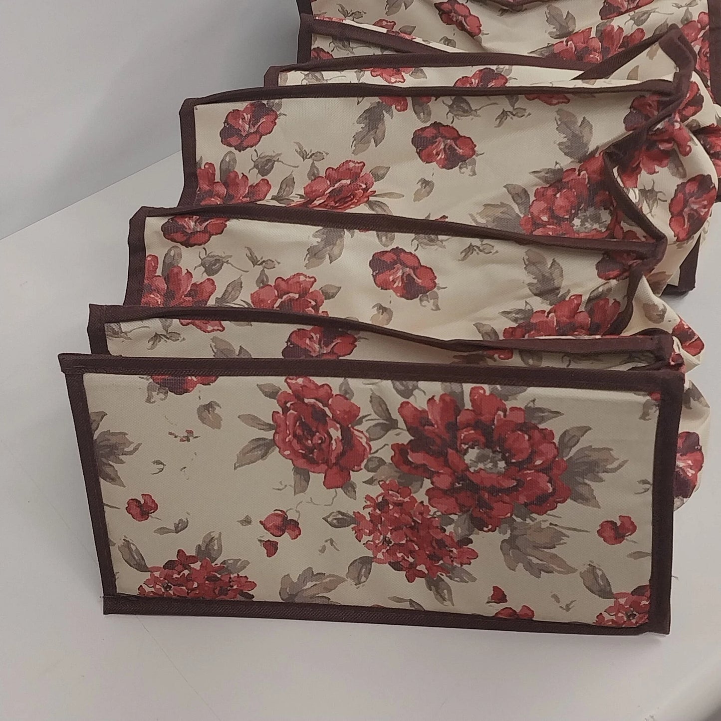 Laura Ashley Floral Hanging Closet Organizer 10 Slot Storage