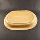 Treasure Craft Wildflower Oval Divided Tan Serving Dish 869/870 12" x 8" Size