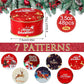 48 Pc Christmas Cookie Tins with Lids Round Metal Christmas Tins 3.5 oz 3"x1.75"