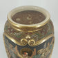 Japanese Moriage Satsuma Vase Lamp Base Gold Gilt Raised Relief 14.5" Antique