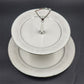 Noritake 2225 Cumberland 2-Tier Serving Tray Floral Japan Vintage