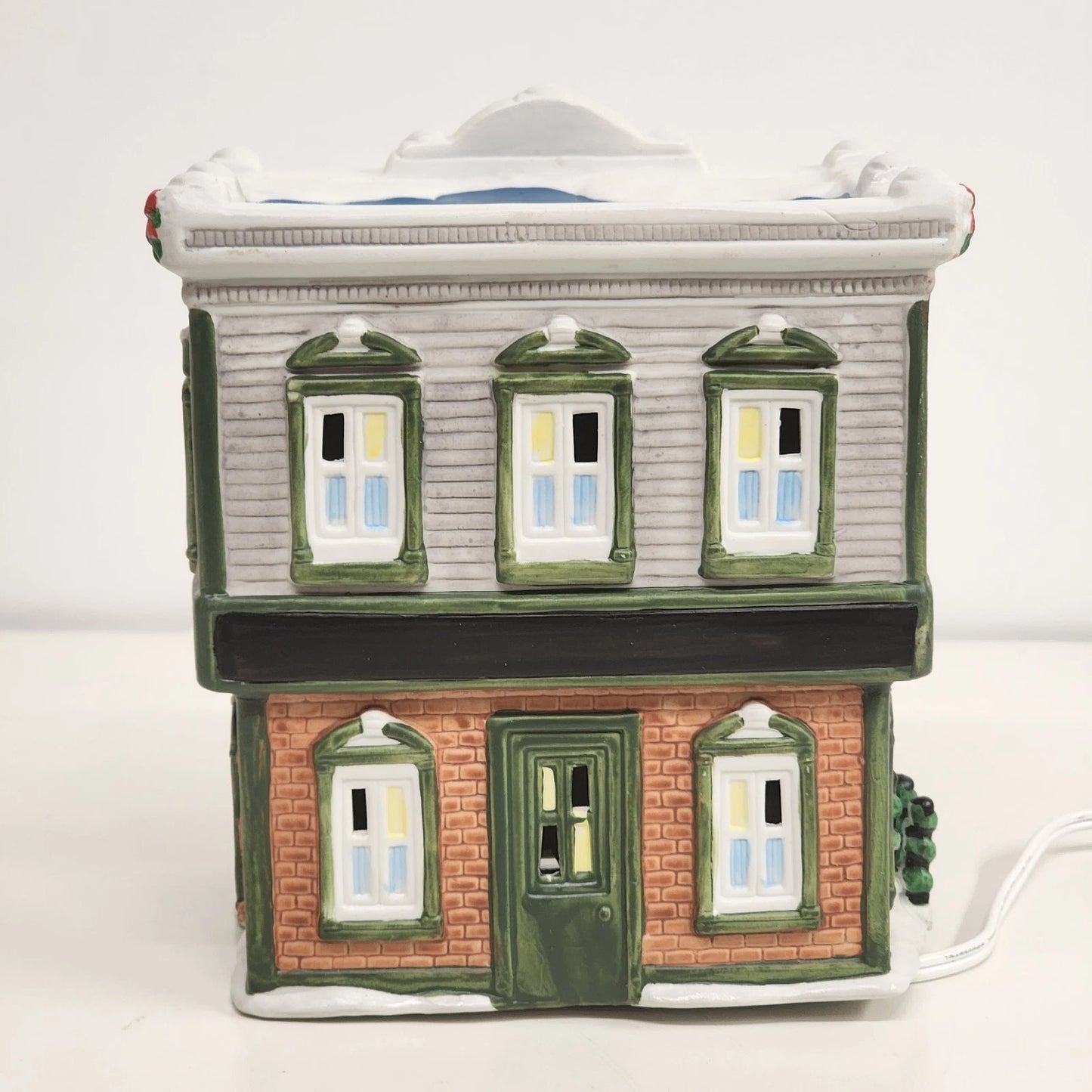 Barber Shop Christmas Village House Coca-Cola Townsquare Collection 1996 Vintage
