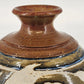 Art Pottery Bud Vase 4.5" Signed Brush Creek Handcrafted Glazed Bottle Figurine