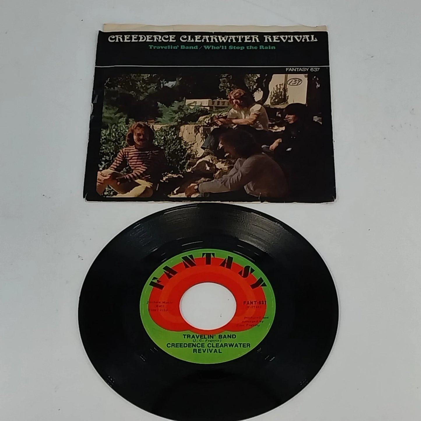 CCR Travelin Band 45 RPM Vinyl Who’ll Stop The Rain 1970