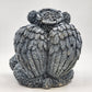 Angel Bear Gray Concrete Stone Statue Seated Halo Wings Cross Garden Decoration