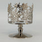 Bath and Body Works Snowflake 3 Wick Candle Holder Silver