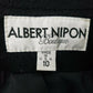 Albert Nipon Black Wool Maxi Coat Faux Fur Collar Cuffs Size 10 Vintage Elegant