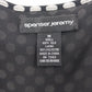 Spenser Jeremy Silk Polka Dot Wrap Front Blouse Womens M Sleeveless Ruffle Hem