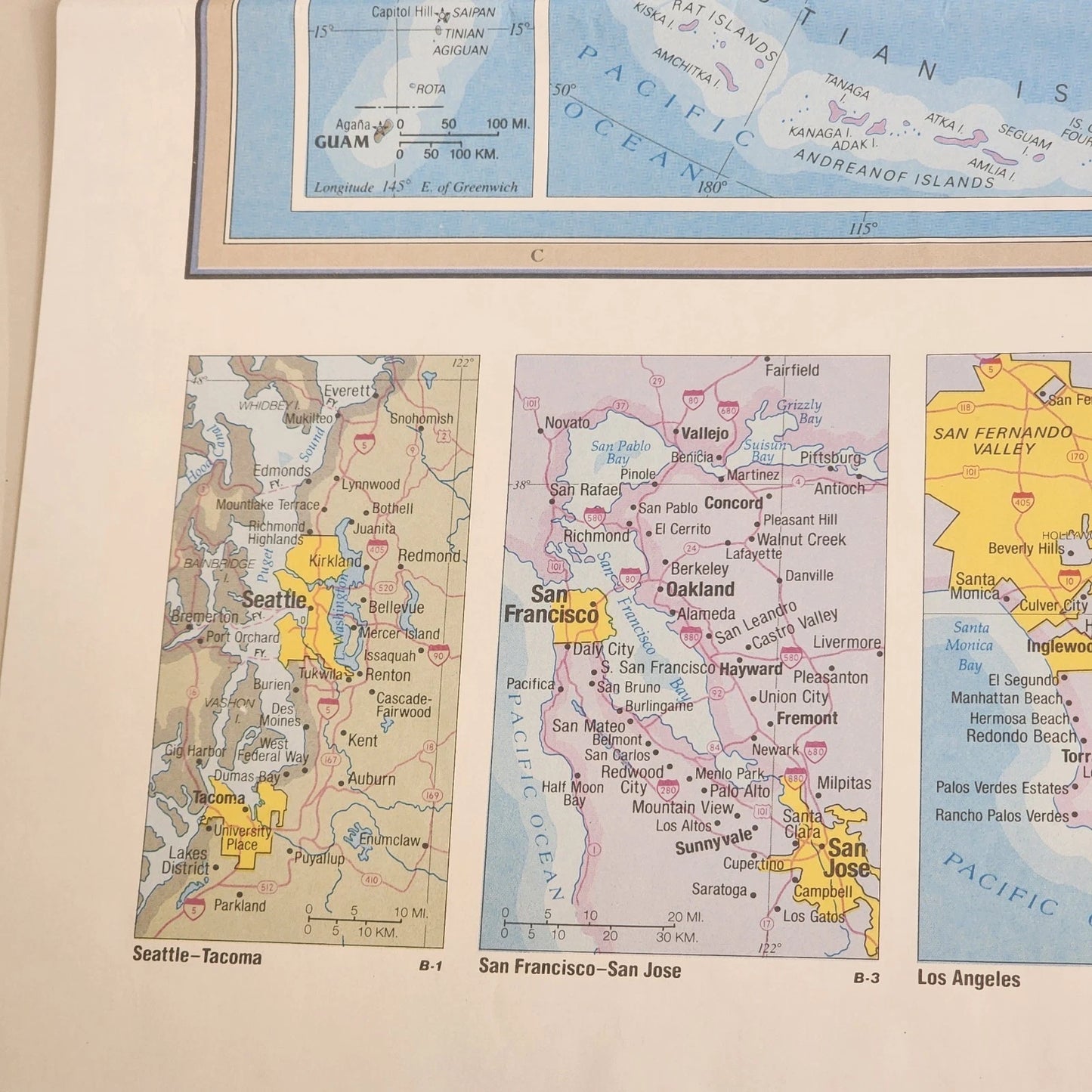 Hammond United States Paper Map Collector Series 50" x 38" Folded with Cities