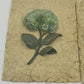 2 Floral Wall Art Hanging Plaques Decor Hydrangea and Magnolia Resin 3D 4x6" Vtg