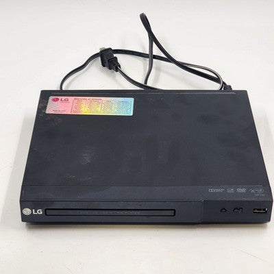 LG DP132 DVD Player w USB Direct Recording Black + Remote & AV Cables Untested