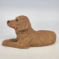 Sandicast Golden Retriever Sculpture Sandra Brue Hand Painted Figure 10.5" 1983