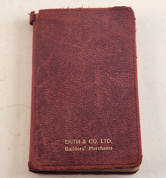 Erith and Co LTD. Builder Merchants Diary For Architects Surveyors & Engineers