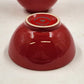 5 Waechtersbach Red Ice Cream Bowls 3.75" Fun Factory Ceramic Germany Vintage