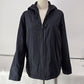 Eddie Bauer Polartec Jacket Size Women Black XXL Pockets Hood Draw String Zipper